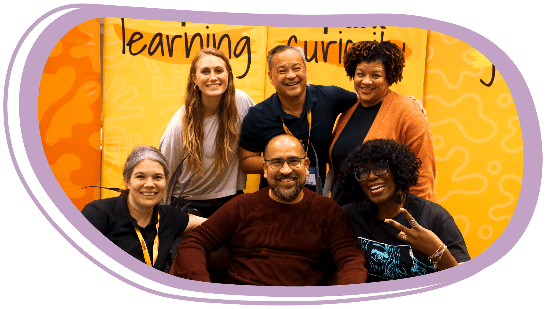 Hailee Moehnke, Projects and Events Manager at Mizzen Education; Ray Trinidad, Co-Founder of !Mpact Players; Angelina Garner, VP of Strategic Innovation and Partnerships at Mizzen Education; Erin Loughran, Senior Manager of Professional Learning & Evaluation at ArtsConnection; Carlos Santini, CEO of Mizzen Education; and Dionne Thornton, Director of Teen Programs & Community Engagements at ArtsConnection.